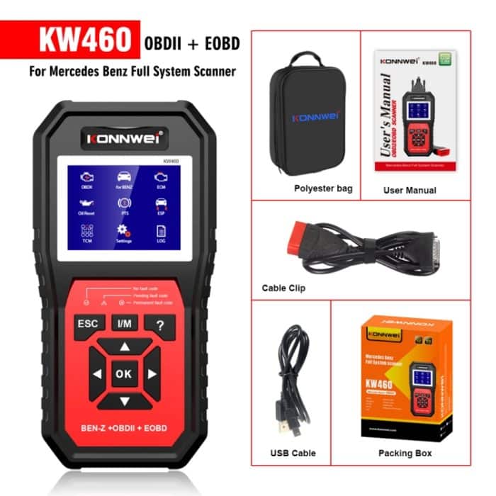 Konnwei KW460 Auto 2,8 Zoll 12V Blei-Säure-Batterie-Tester-Fehler-Diagnose-Instrument – Bild 9