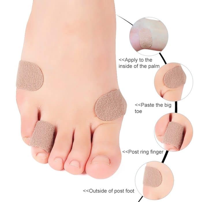 10 Stück 011 flanellfreie Aufkleber, multifunktional, schweißabsorbierend, atmungsaktiv, verschleißfest, Fersenschutz, Größe: 3 x 2,1 cm, 3 x 2.1cm – Bild 3