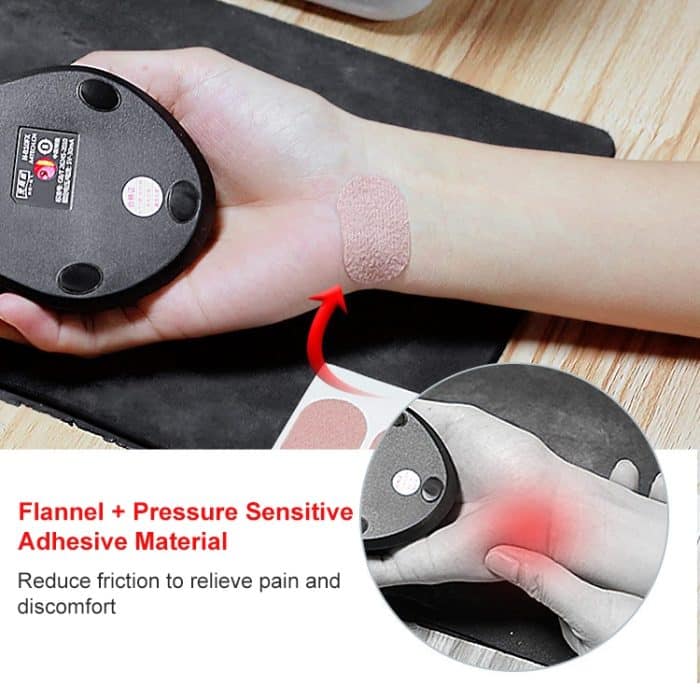 10 Stück 011 flanellfreie Aufkleber, multifunktional, schweißabsorbierend, atmungsaktiv, verschleißfest, Fersenschutz, Größe: 3 x 2,1 cm, 3 x 2.1cm – Bild 5