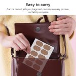 10 Stück 011 flanellfreie Aufkleber, multifunktional, schweißabsorbierend, atmungsaktiv, verschleißfest, Fersenschutz, Größe: 3 x 2,1 cm, 3 x 2.1cm – Bild 6