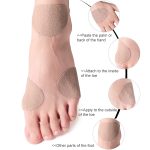 4 Stück flanellfreie Aufkleber, multifunktional, schweißabsorbierend, atmungsaktiv, verschleißfest, Fersenschutz, Größe: 7,5 x 4,8 cm – Bild 3