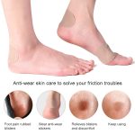 4 Stück flanellfreie Aufkleber, multifunktional, schweißabsorbierend, atmungsaktiv, verschleißfest, Fersenschutz, Größe: 7,5 x 4,8 cm – Bild 4