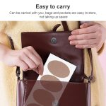 4 Stück flanellfreie Aufkleber, multifunktional, schweißabsorbierend, atmungsaktiv, verschleißfest, Fersenschutz, Größe: 7,5 x 4,8 cm – Bild 6