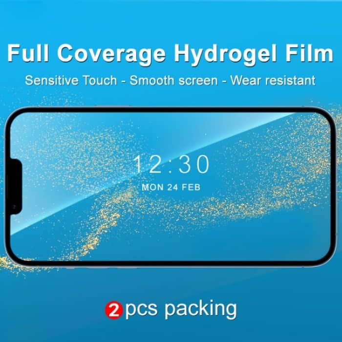 2 Stück IMAK gebogener Vollbild-Hydrogel-Film-Frontschutz, For iPhone 13, For iPhone 13 mini, For iPhone 13 Pro, For iPhone 13 Pro Max – Bild 2