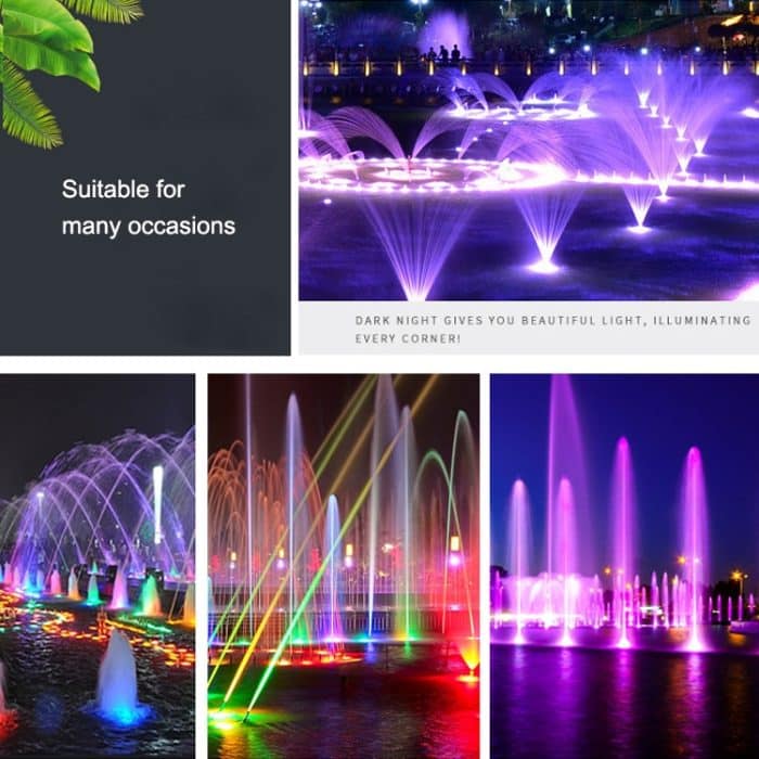 Landschaft Bunte Farbwechsel Ring LED Edelstahl Unterwasserbrunnenlicht, 6W, 9W, 12W, 18W, 24W – Bild 7