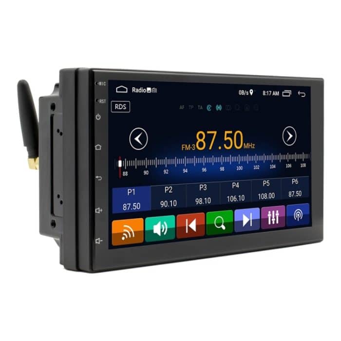 S-072A 7-Zoll-IPS-Bildschirm-Car-Android-Player GPS-Navigations-Bluetooth-Touch-Radio, Support Mirror Link & FM & WiFi & Lenkradsteuerung – Bild 1