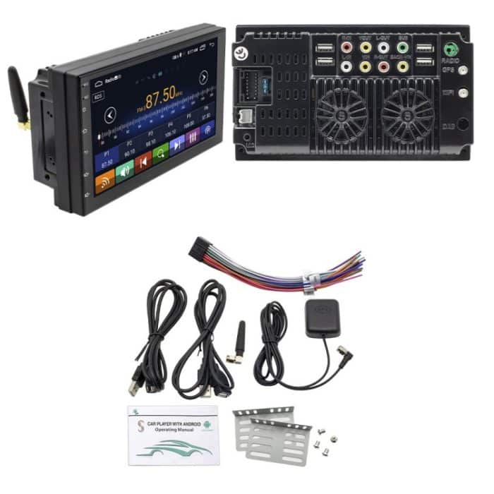 S-072A 7-Zoll-IPS-Bildschirm-Car-Android-Player GPS-Navigations-Bluetooth-Touch-Radio, Support Mirror Link & FM & WiFi & Lenkradsteuerung – Bild 9