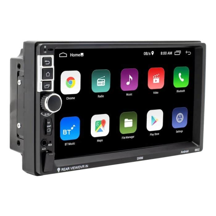 S-8802C 7 Zoll IPS Bildschirm Auto Android Player GPS Navigation Bluetooth Touch FM Radio CarPlay, Unterstützung Mirror Link & FM & WIFI & Lenkradsteuerung – Bild 1
