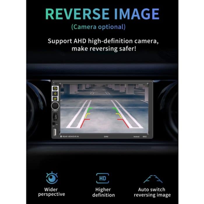 S-8802C 7 Zoll IPS Bildschirm Auto Android Player GPS Navigation Bluetooth Touch FM Radio CarPlay, Unterstützung Mirror Link & FM & WIFI & Lenkradsteuerung – Bild 9