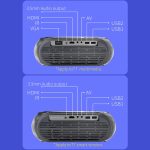 T7 1920x1080P 200 ANSI tragbarer Heimkino-LED-HD-Digitalprojektor,, Basic Version,US Plug, Same Screen Version,US Plug – Bild 16