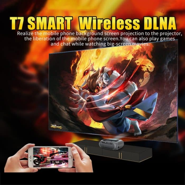 T7 1920x1080P 200 ANSI tragbarer Heimkino-LED-HD-Digitalprojektor, gleiche Bildschirmversion,, Same Screen Version, EU Plug, Same Screen Version, UK Plug, Same Screen Version, AU Plug – Bild 14