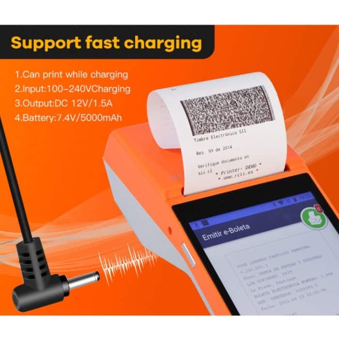 SGT-SP01 5,5-Zoll-HD-Bildschirm-Handheld-POS-Belegdrucker, Basisversion,, EU Plug, US Plug, UK Plug, AU Plug – Bild 7