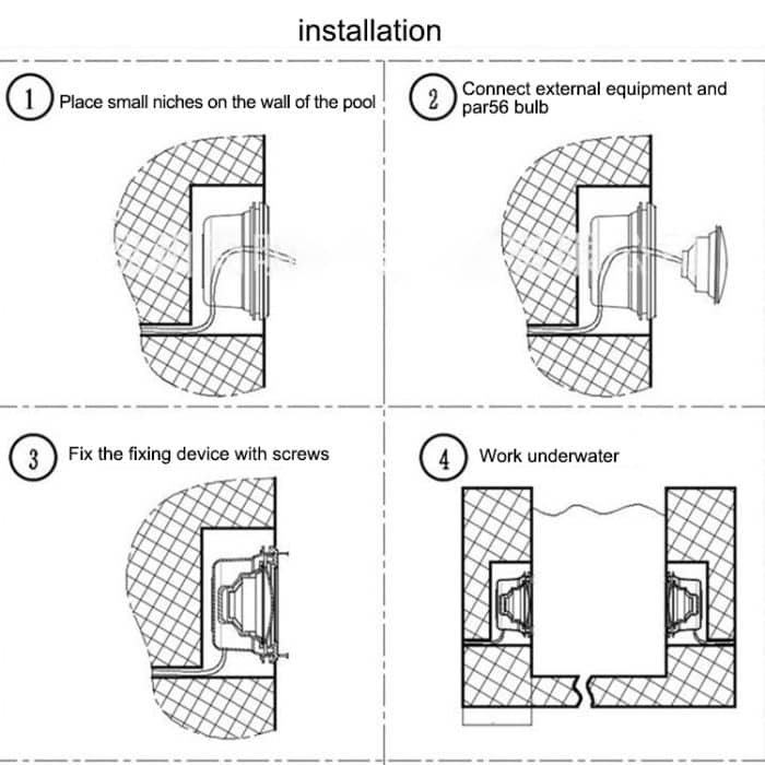 LED-Einbauleuchte für Schwimmbad, Unterwasser-Lichtquelle, 6W, 9W, 12W, 18W, 24W, 18x3W – Bild 7