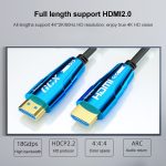 HDMI 2.0-Stecker auf HDMI 2.0-Stecker, aktives optisches 4K-HD-Kabel, 1.8m(Blue), 3m(Blue), 5m(Blue), 10m(Blue), 15m(Blue), 20m(Blue), 30m(Blue), 50m(Blue), 100m(Blue) – Bild 3