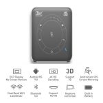 P11 854x480 DLP Smart Projektor mit Infrarot-Fernbedienung, Android 9.0, 4GB+32GB,, EU Plug, US Plug, UK Plug, AU Plug – Bild 3