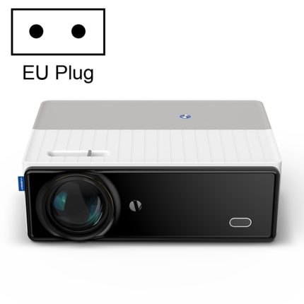 D5000 1920x1080P 420ANSI 6000Lumen LCD + LED HD Digitalprojektor,, Basic Version, Screen Mirroring, Android 9.0