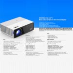 D5000 1920x1080P 420ANSI 6000Lumen LCD + LED HD Digitalprojektor,, Basic Version, Screen Mirroring, Android 9.0 – Bild 6