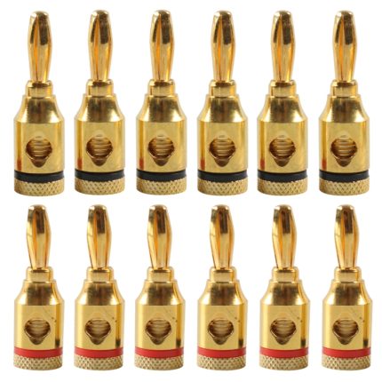 Vergoldeter roter und schwarzer 4-mm-Bananenkopf-Audiostecker für das Auto, A6520 12 in 1, A6521 24 in 1, A6522 32 in 1