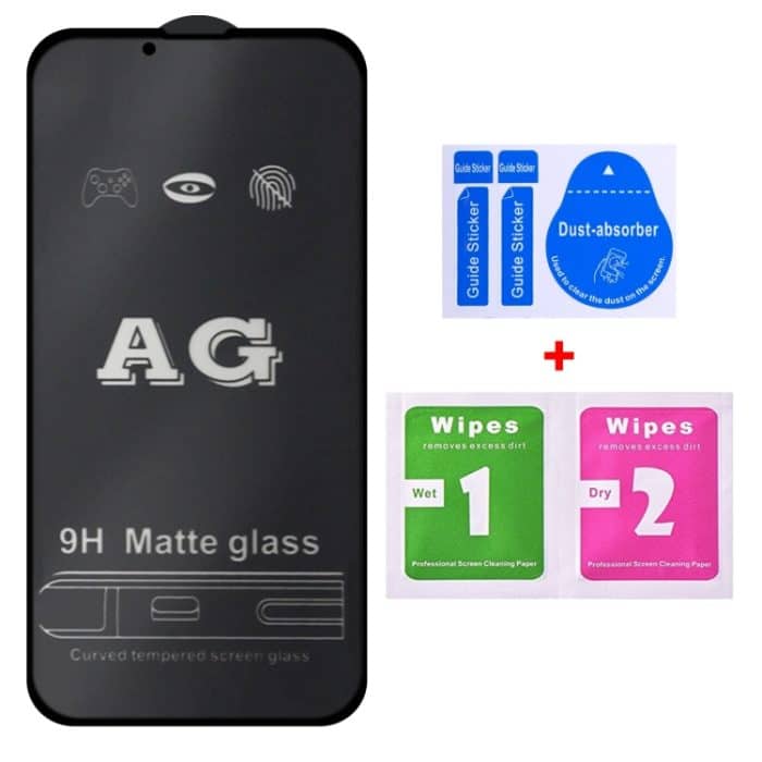 AG Matte Frosted Full Cover Tempered Glass Film, For iPhone 13 mini (1 PC), For iPhone 16e / 13 / 13 Pro  (1 PC), For iPhone 13 Pro Max (1 PC) – Bild 2