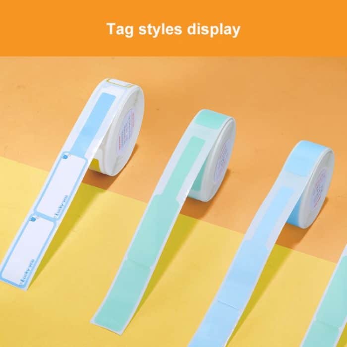 Thermoetiketten-Datenkabel-Sortierungsaufkleber für NiiMbot D101 / D11, 12.5 x 99mm 70 Sheets Lucky You, 12.5 x 99mm 70 Sheets Mint Green, 12.5 x 99mm 70 Sheets Cyan Cloud – Bild 4