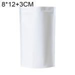 100 Stück/Set Snack-Standbodenbeutel aus mattierter Aluminiumfolie, 8x12+3cm, 9x13+3cm