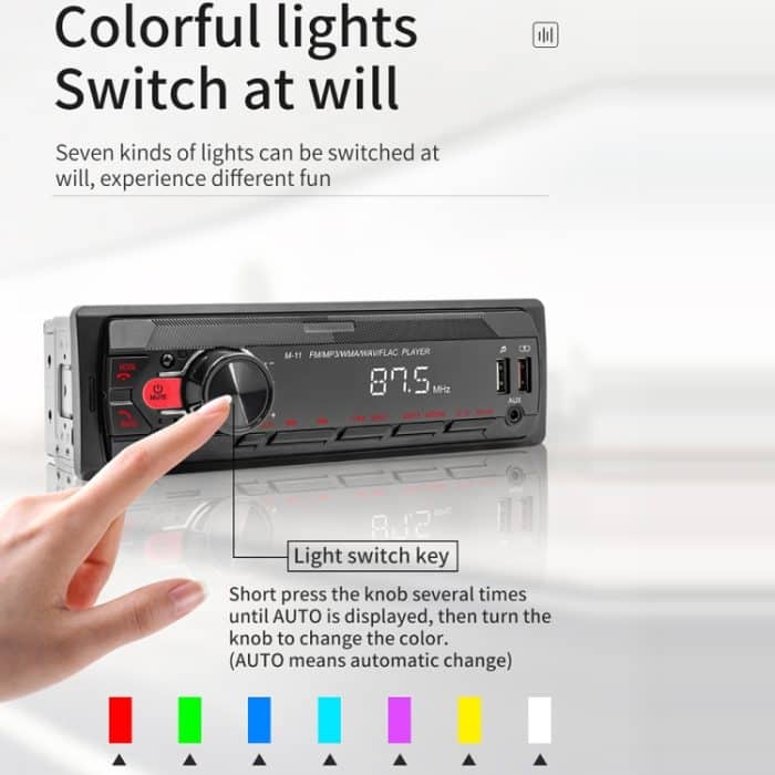 M11-Auto-Bluetooth-MP3-Player-Unterstützung Mobiltelefon Interconnection / FM / TF-Karte – Bild 4