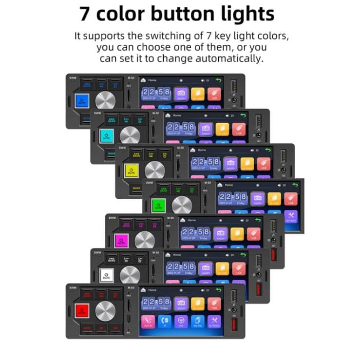 M-60 4,0-Zoll-Touchscreen-Car Radio-Empfänger Bluetooth MP5-Player mit Fernbedienung – Bild 2