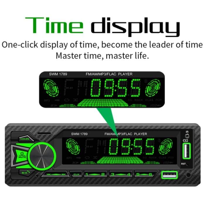 SWM-1789 Car Radio Receiver Bluetooth 5.1 MP3-Player mit Fernbedienung – Bild 3