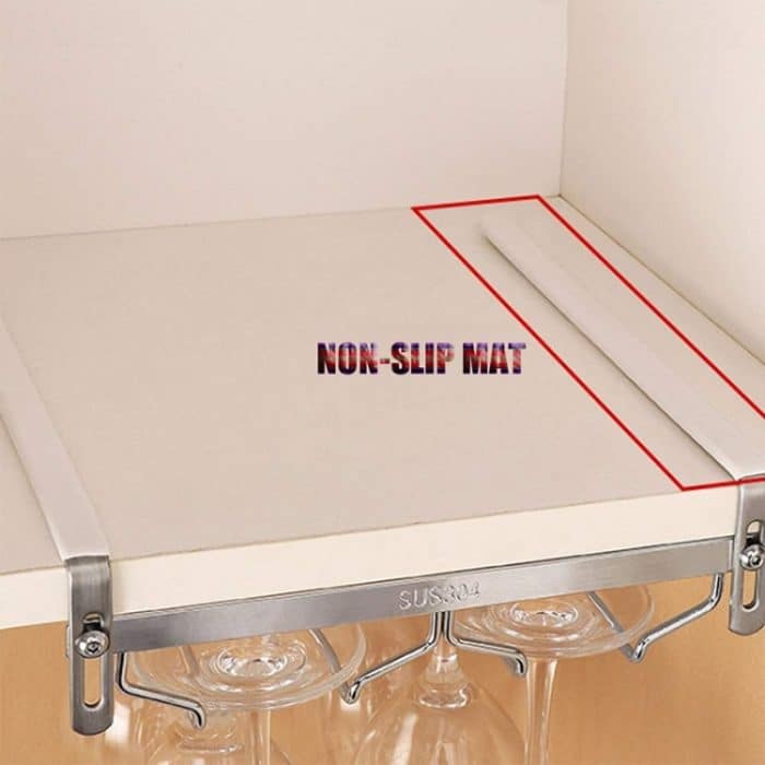 304 Edelstahl hängend Weinglas Regal Abflussregal Getränkehalter – Bild 5