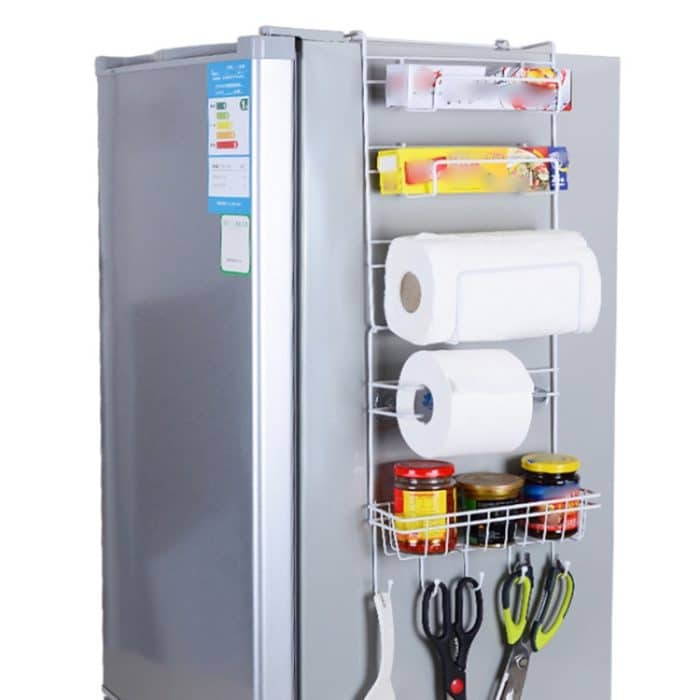 Mehrschichtiges Kühlschrank-Lagerregal, Seitenregal, Seitenwandhalter, Multifunktions-Küchenorganisator, Haushalt, Multifunctional Rack, Sun Flower Rack – Bild 1