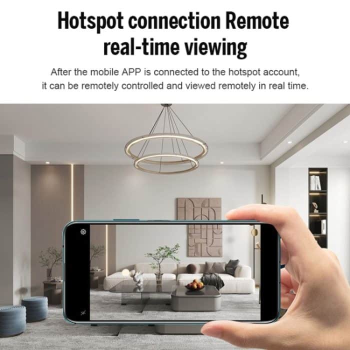 X10 HD Infrarot-Nachtsicht-Mini-WLAN-Kamera mit Sockel, X10 – Bild 5