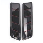 2-in-1-Auto-Lufteinlassschaufel, Motorhaube, Lüftungsschlitze, Kühlpaneel-Ziersatz, SSW007A-BK-R Black, SSW007A-C-R Carbon Fiber – Bild 5