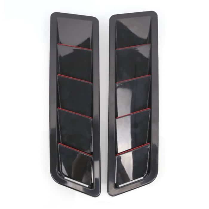 2-in-1-Auto-Lufteinlassschaufel, Motorhaube, Lüftungsschlitze, Kühlpaneel-Ziersatz, SSW007A-BK-R Black, SSW007A-C-R Carbon Fiber – Bild 5