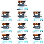 10 Stück staubdichtes Lautsprechernetz mit Rahmen, For iPhone 13 Pro, For iPhone 13 Pro Max