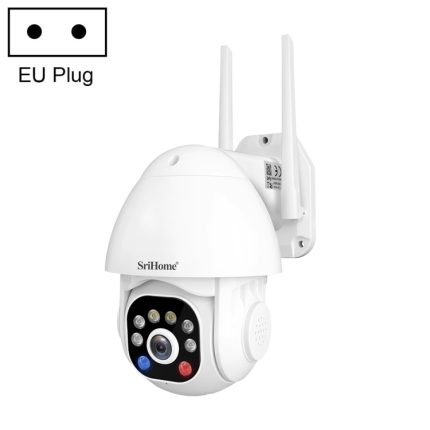 SriHome SH039B 3MP Ton- und Lichtalarm IP66 wasserdichte Dome-Kamera,, EU Plug, US Plug, UK Plug, AU Plug