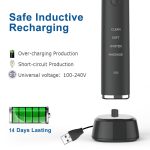 Elektrische Schallzahnbürste für Erwachsene mit USB-Aufladung und 8 Bürstenköpfen – Bild 5