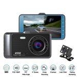 Anytek A60 Auto 4 Zoll IPS Bildschirm HD 1080P 170 Grad Weitwinkel Dual Kamera ADAS Fahrrekorder