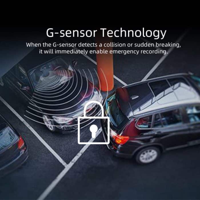 Anytek A60 Auto 4 Zoll IPS Bildschirm HD 1080P 170 Grad Weitwinkel Dual Kamera ADAS Fahrrekorder – Bild 5