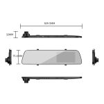 Anytek A5+ 4,5 Zoll FHD 1920x1080P Auto-Front- und Rückspiegel-DVR-Kamera – Bild 2