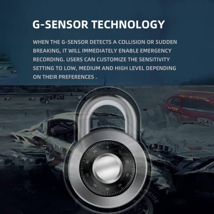 Anytek A5+ 4,5 Zoll FHD 1920x1080P Auto-Front- und Rückspiegel-DVR-Kamera – Bild 5