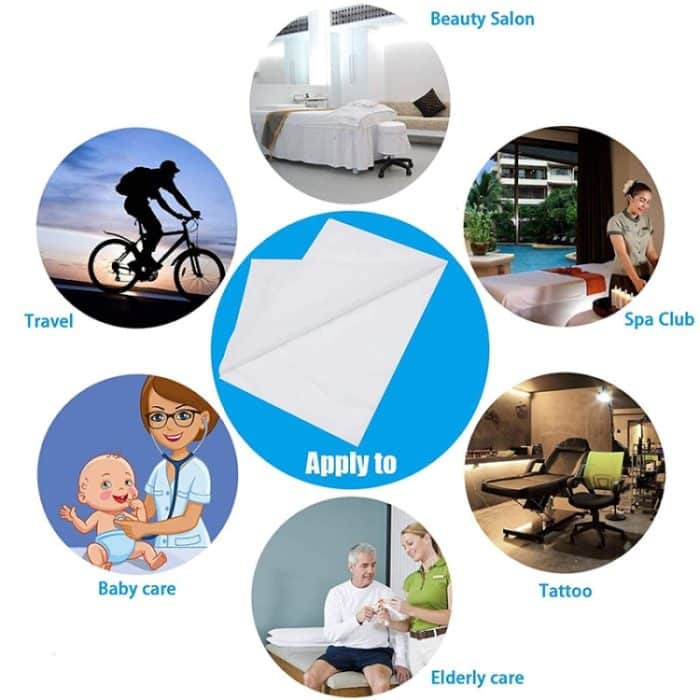 10 stücke 100 x200cm Einweg Verdicken Vliesstoff Wasserdicht Öl-proof Schönheit Salon Massage Bett Krankenhaus Bett Bettdecke – Bild 5