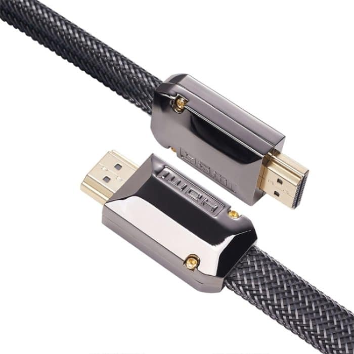 3 m 2.0-Version HD-Kabel 19 + 1 Standard-4K-TV-Flachkabel aus sauerstofffreiem Kupfer-Metallgehäuse, For HDMI – Bild 2
