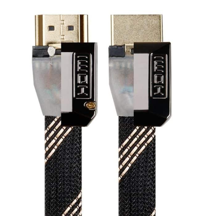 3 m 2.0-Version HD-Kabel 19 + 1 Standard-4K-TV-Flachkabel aus sauerstofffreiem Kupfer-Metallgehäuse, For HDMI – Bild 3
