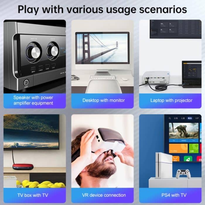 3 m 2.0-Version HD-Kabel 19 + 1 Standard-4K-TV-Flachkabel aus sauerstofffreiem Kupfer-Metallgehäuse, For HDMI – Bild 7