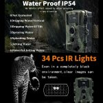 PR1000 2 Zoll LCD -Bildschirm Infrarot Nachtsicht Bewegung Wildlife Hunting Trail Kamera – Bild 6