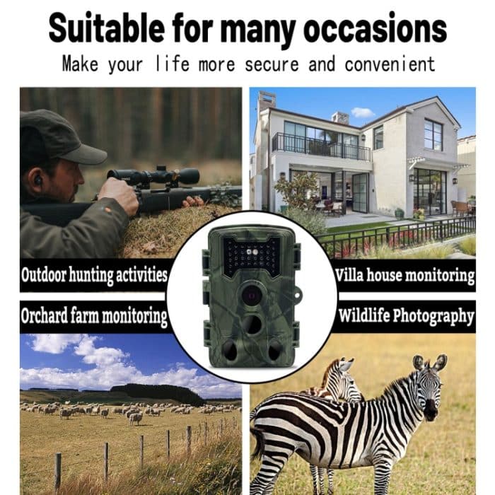 PR1000 2 Zoll LCD -Bildschirm Infrarot Nachtsicht Bewegung Wildlife Hunting Trail Kamera – Bild 7