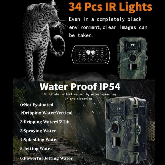 PR2000 2 Zoll LCD -Bildschirm Infrarot Nachtsicht Wildlife Hunting Trail Kamera – Bild 6