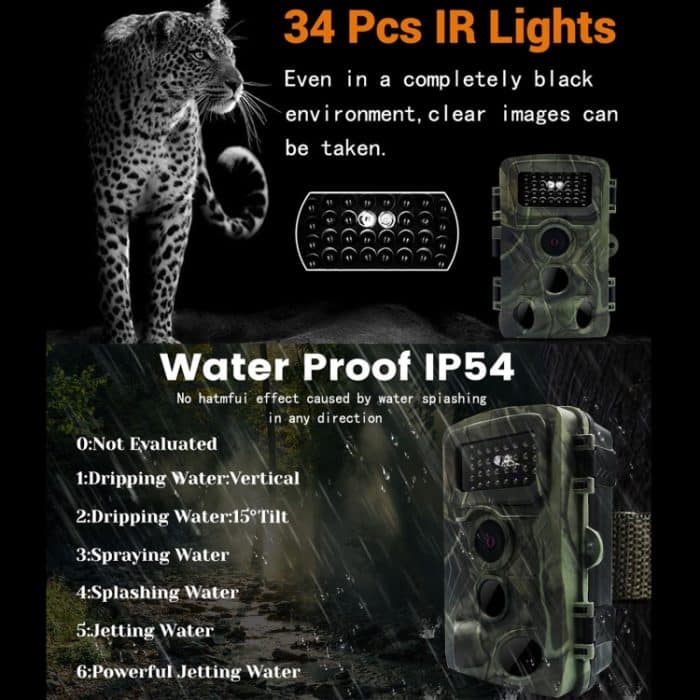 PR3000 2 Zoll LCD -Bildschirm Infrarot Nachtsicht Wildlife Hunting Trail Kamera – Bild 6