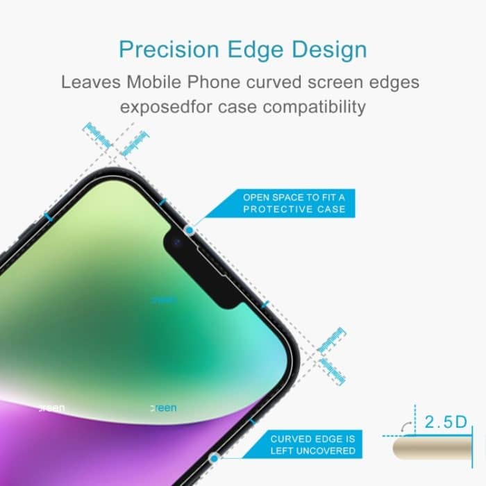 50 Stück 0,26 mm 9H 2,5D gehärtete Glasfolie, For iPhone 14 (50pcs), For iPhone 14 Plus (50 PCS), For iPhone 14 Pro (50 PCS), For iPhone 14 Pro Max (50 PCS) – Bild 3