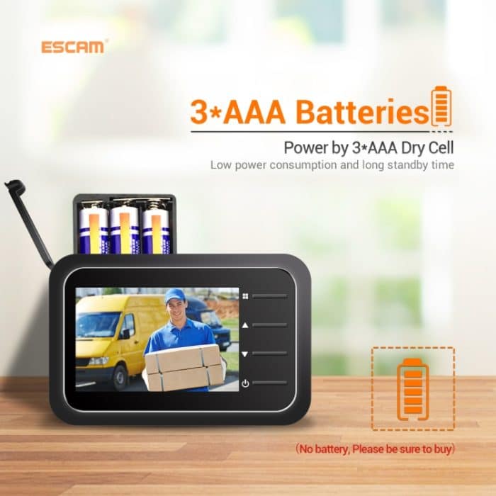 Escam C22 2,4 Zoll Bildschirm Digitaler Türschauer, Nachtsicht, TF -Karte, Fotos und Video aufnehmen – Bild 8